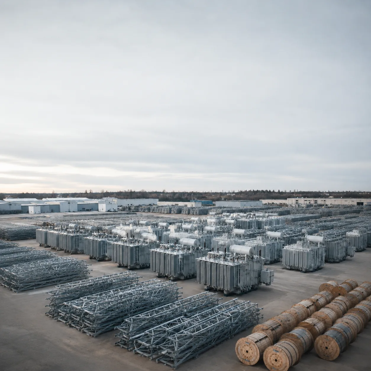 Power equipment supply yard